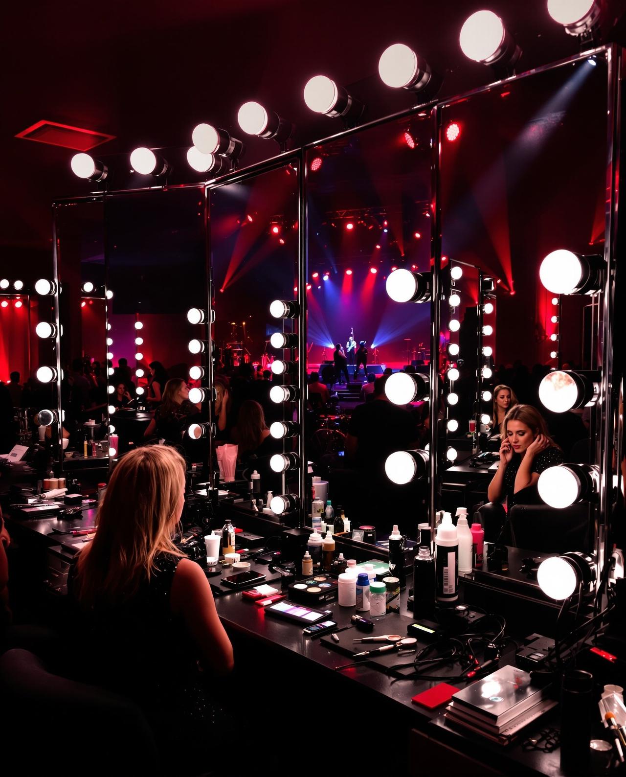 某演唱会后台照